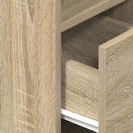 Bedside Cabinet With Drawer 25X31X66 Cm
