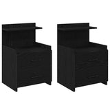 Bedside Cabinets 2 Pcs With 2 Drawers 40X36.5X62 Cm