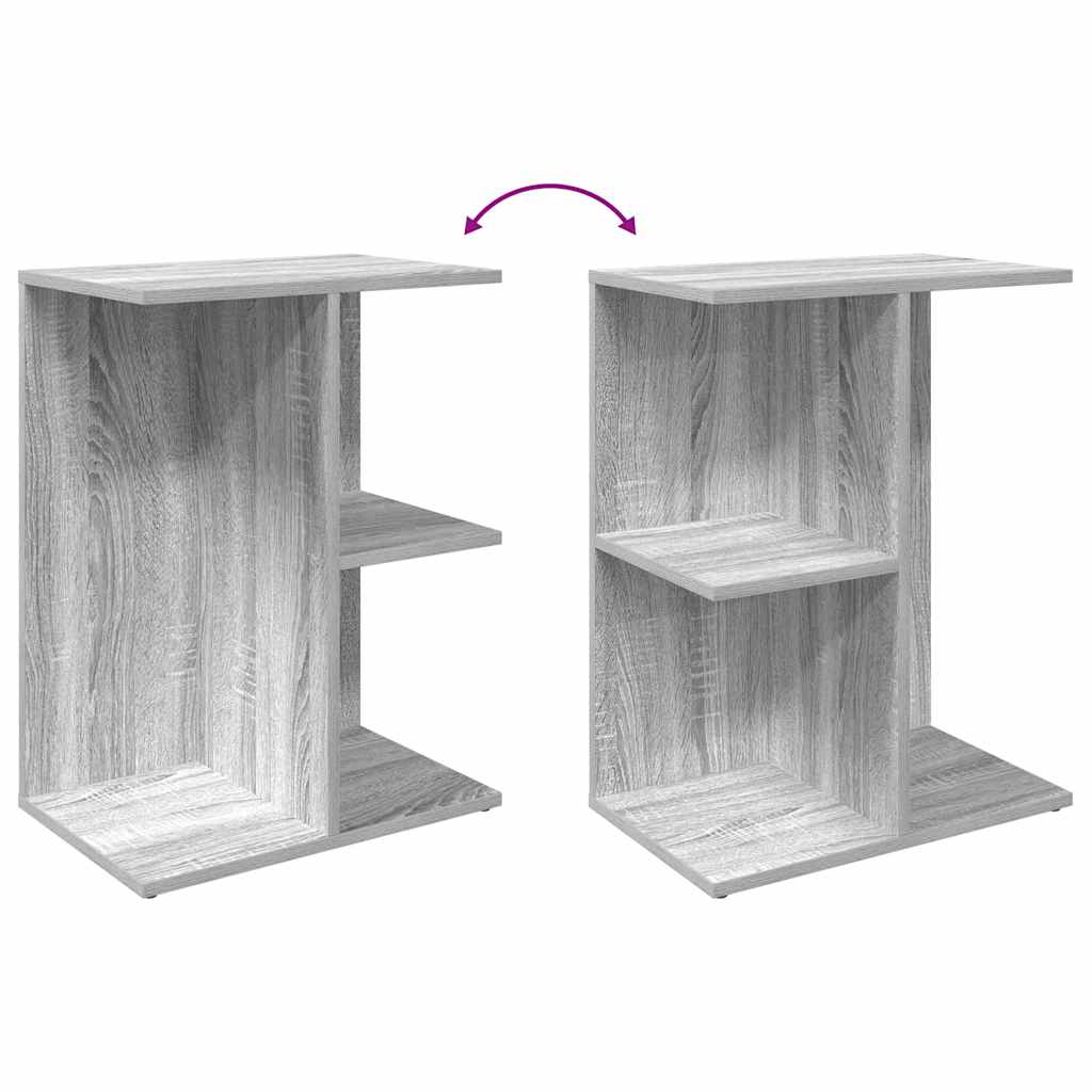 Bedside Table 46.5X29X61 Cm Engineered Wood