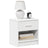Bedside Cabinet With Drawer 39X28X41 Cm