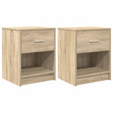 Bedside Cabinets 2 Pcs With Drawer 40X34X50 Cm