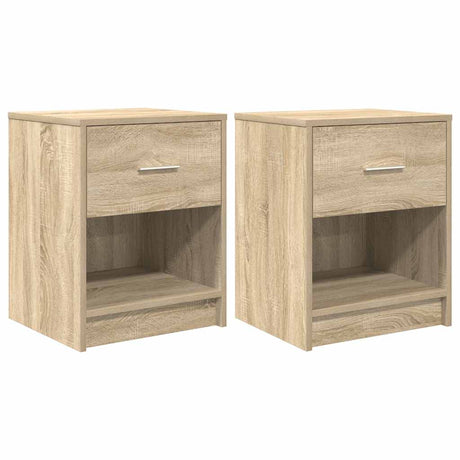 Bedside Cabinets 2 Pcs With Drawer 40X34X50 Cm
