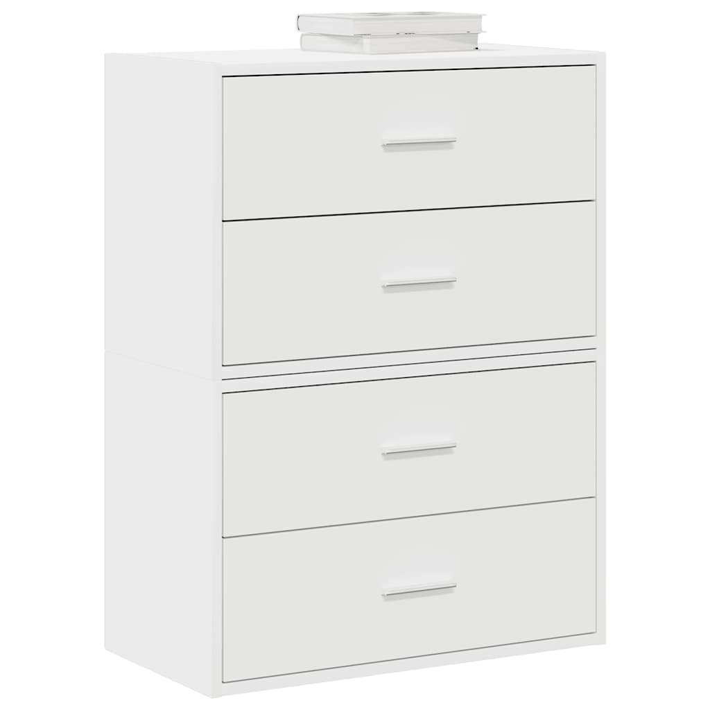 Cabinets With 2 Drawers 2 Pcs Oak 60X31X40 Cm Engineered Wood