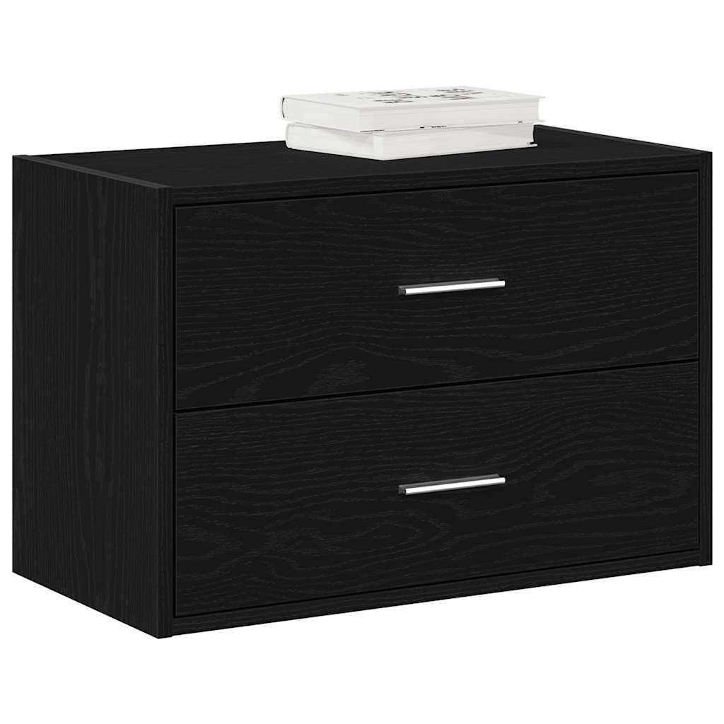 Cabinets With 2 Drawers 2 Pcs Oak 60X31X40 Cm Engineered Wood