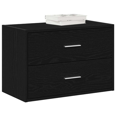 Cabinets With 2 Drawers 2 Pcs Oak 60X31X40 Cm Engineered Wood