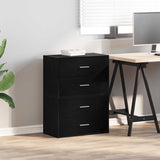 Cabinets with 2 Drawers 2 pcs Black Oak 60x31x40 cm Engineered Wood