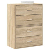 Cabinets with 2 Drawers 2 pcs Sonoma Oak 60x31x40 cm Engineered Wood