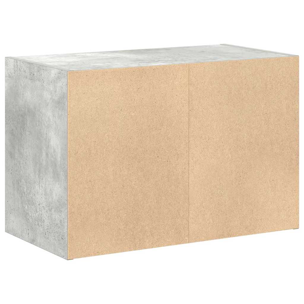 Cabinet with 2 Drawers Concrete Grey 60x31x40 cm Engineered Wood