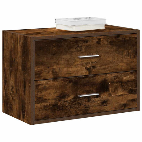 Cabinets With 2 Drawers 2 Pcs Oak 60X31X40 Cm Engineered Wood