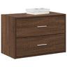 Cabinets With 2 Drawers 2 Pcs Oak 60X31X40 Cm Engineered Wood