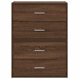 Cabinets with 2 Drawers 2 pcs Brown Oak 60x31x40 cm Engineered Wood