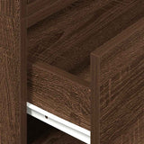Cabinets with 2 Drawers 2 pcs Brown Oak 60x31x40 cm Engineered Wood