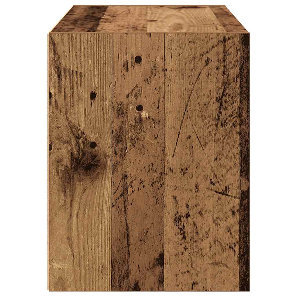 Cabinet with 2 Drawers Old Wood 60x31x40 cm Engineered Wood