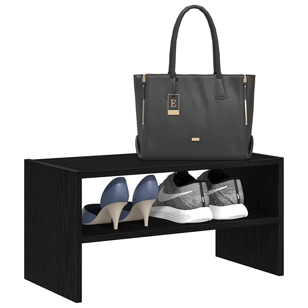 Shoe Rack Stackable Oak 60X30X30.5 Cm