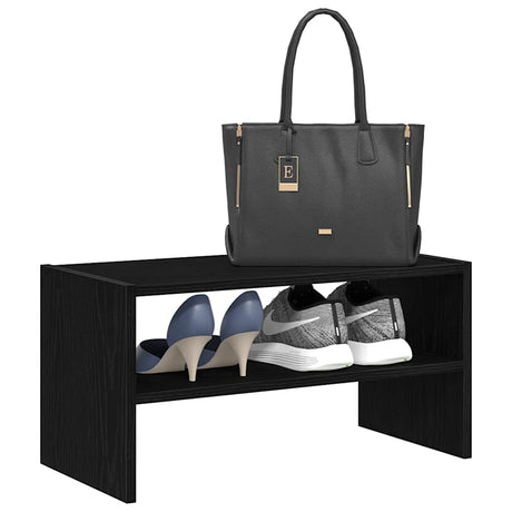 Shoe Rack Stackable Oak 60X30X30.5 Cm