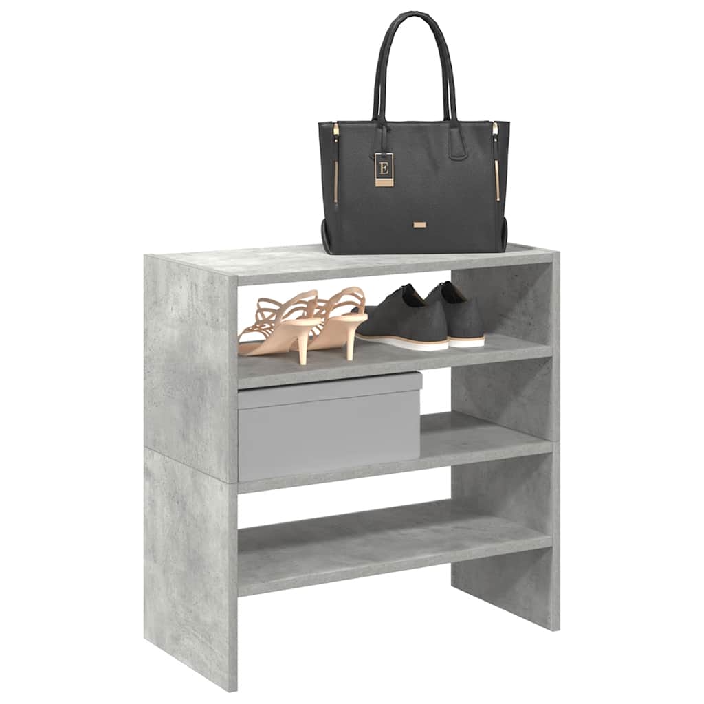 Shoe Rack Stackable Oak 60X30X30.5 Cm