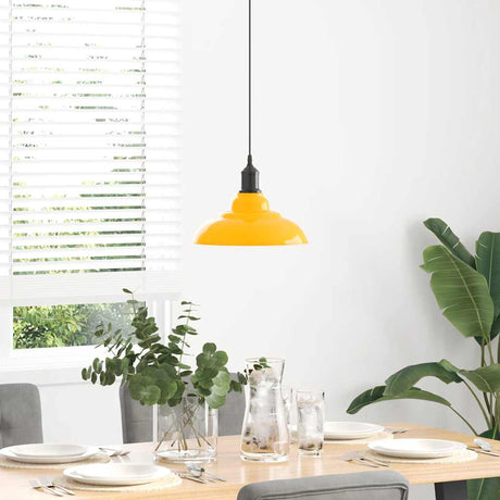 Pendant Lamp Height Adjustable E27 Ø 31 Cm Metal