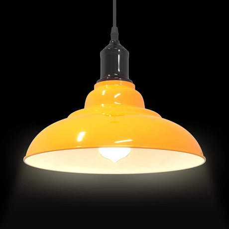 Pendant Lamp Height Adjustable E27 Ø 31 Cm Metal