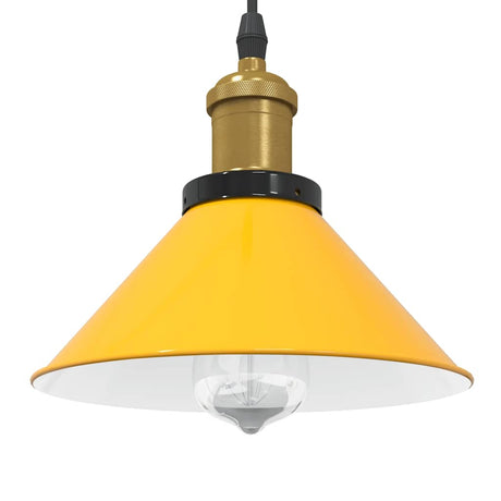 Pendant Lamp Height Adjustable E27 Ø 22 Cm Metal