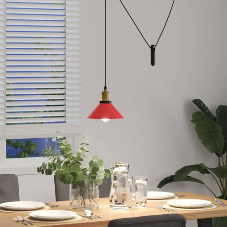 Pendant Lamp Height Adjustable E27 Ø 22 Cm Metal