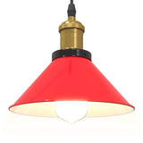 Pendant Lamp Height Adjustable E27 Ø 22 Cm Metal