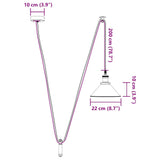Pendant Lamp Height Adjustable E27 Ø 22 Cm Metal