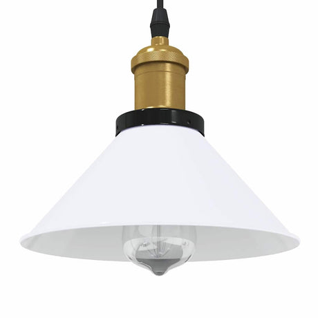 Pendant Lamp Height Adjustable E27 Ø 22 Cm Metal