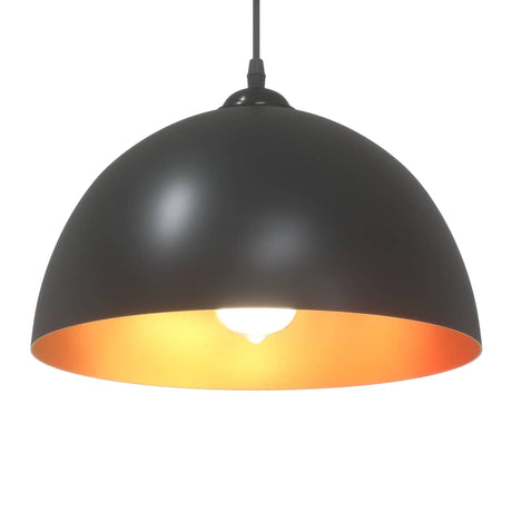 Pendant Lamps 2 Pcs Height Adjustable E27 Ø 30 Cm Metal