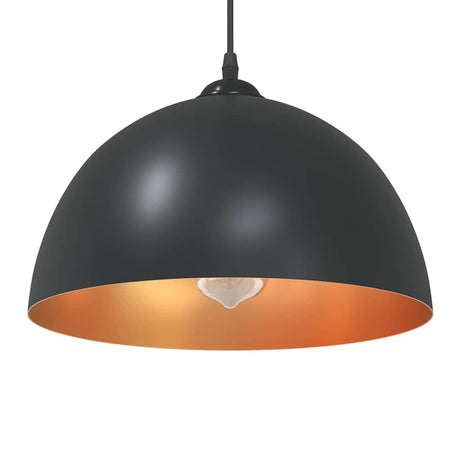 Pendant Lamps 2 Pcs Height Adjustable E27 Ø 30 Cm Metal