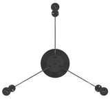 Pendant Lamp E27 Black Metal