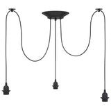 Pendant Lamp E27 Black Metal