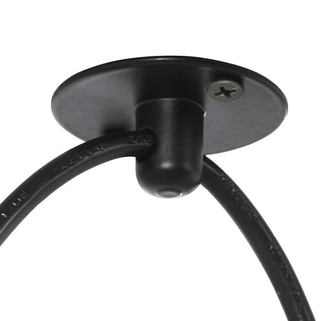 Pendant Lamp E27 Black Metal