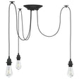 Pendant Lamp E27 Black Metal