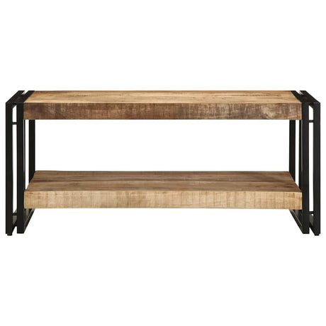 Coffee Table 90X50X38 Cm Solid Rough Wood Mango