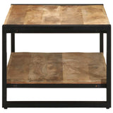 Coffee Table 90X50X38 Cm Solid Rough Wood Mango
