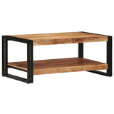 Coffee Table 90X50X38 Cm Solid Wood Acacia