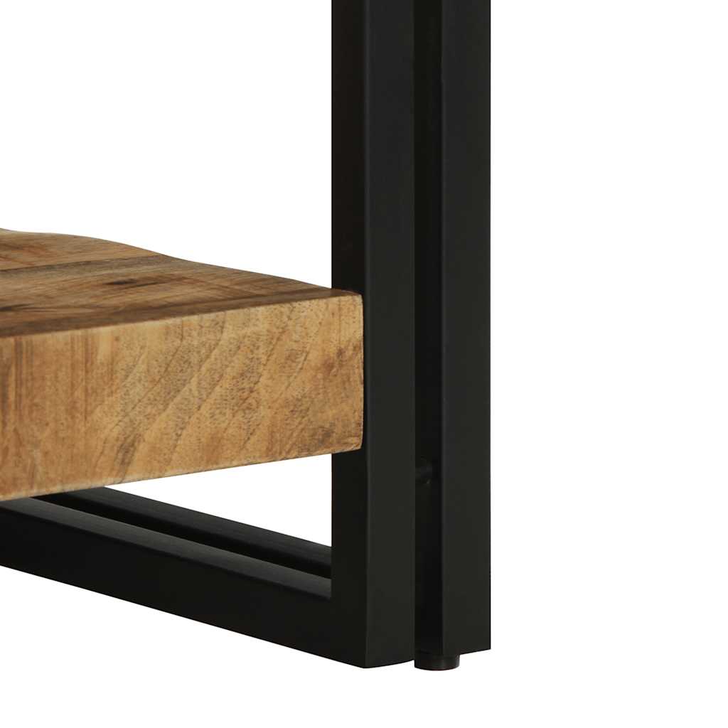 Coffee Table 50X50X38 Cm Solid Rough Wood Mango