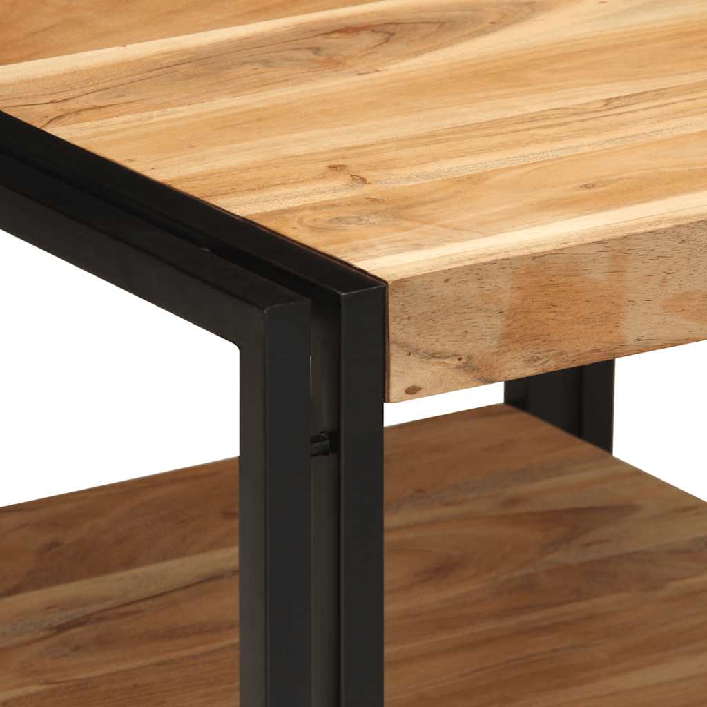 Coffee Table 50X50X38 Cm Solid Wood Acacia