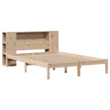 Bookcase Bed Without Mattress King Size Solid Wood Pine