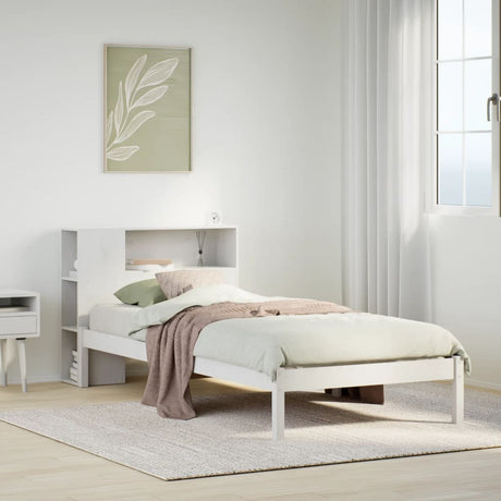 Bookcase Bed Without Mattress Small Single Solid Wood Pine