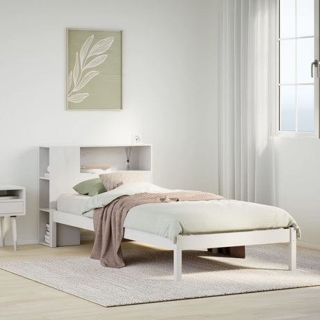Bookcase Bed Without Mattress Small Single Solid Wood Pine