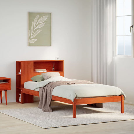 Bookcase Bed Without Mattress Small Single Solid Wood Pine