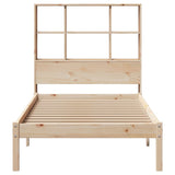 Bookcase Bed without Mattress 75x190 cm Small Single Solid Wood Pine