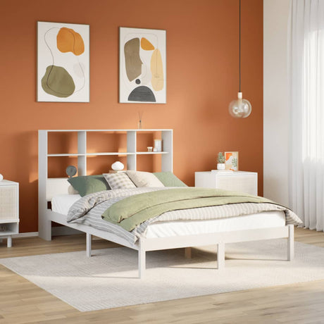Bookcase Bed Without Mattress Small Double Solid Wood Pine
