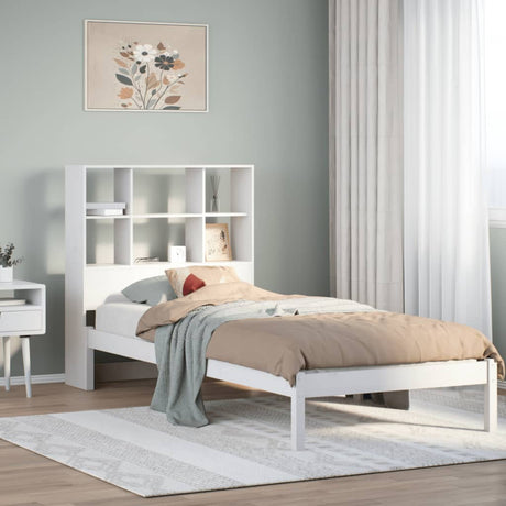 Bookcase Bed Without Mattress Small Double Solid Wood Pine