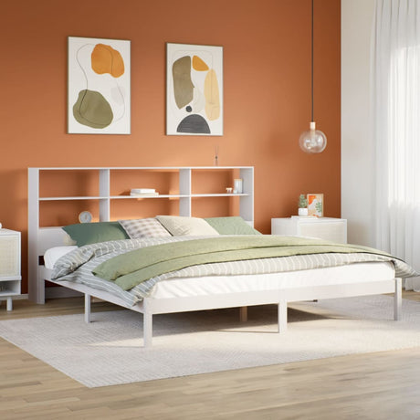 Bookcase Bed Without Mattress Small Double Solid Wood Pine