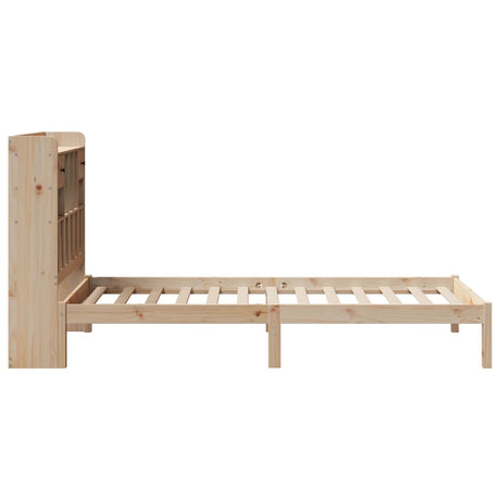 Bookcase Bed Without Mattress Solid Wood Pine