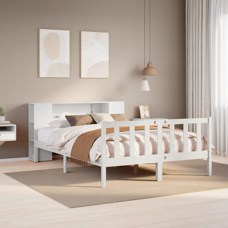 Bookcase Bed Without Mattress Small Double Solid Wood Pine