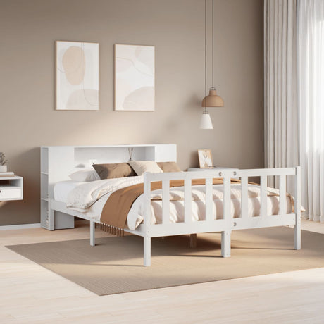 Bookcase Bed Without Mattress Small Double Solid Wood Pine