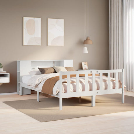 Bookcase Bed Without Mattress Small Double Solid Wood Pine